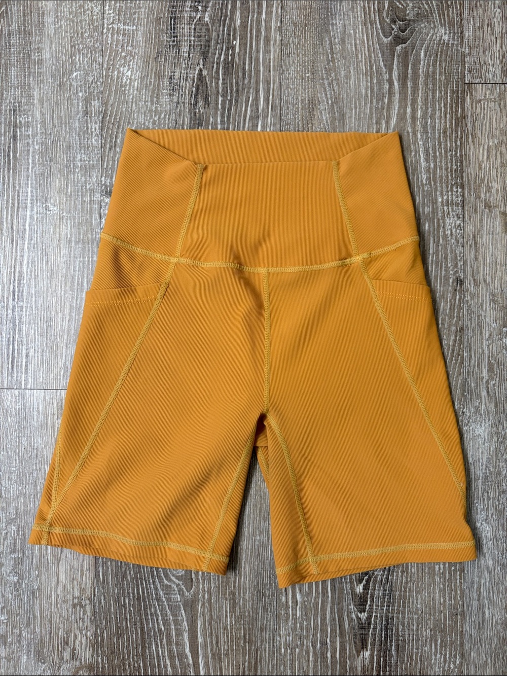 Wilo the Label High-Waist Ribbed Biker Shorts
